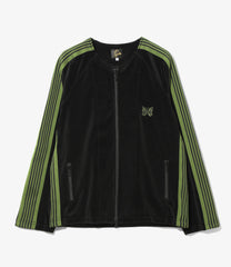 Zipped Track Cardigan - C/PE Velour