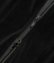 Zipped Track Cardigan - C/PE Velour