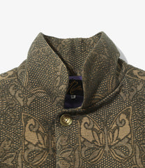 Stand Collar Jacket - Papillon Jacquard
