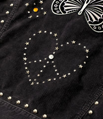 Studded Jean Jacket - 14W Corduroy