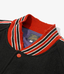 Deconstructed Lettered Jacket - Wool Melton