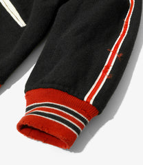 Deconstructed Lettered Jacket - Wool Melton