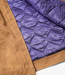 Zipped Work Jacket - Duck Canvas / Kakishibu Paint