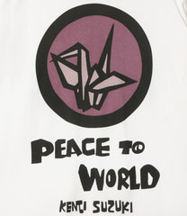 NEEDLES x Sasquatchfabrix. Slowgun Tee - "Peace to World"