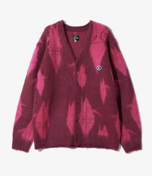 Needles カーディガン M 紫 NEEDLES（ニードルズ) QV349 V Neck Cardigan - Poly Mesh[FINAL