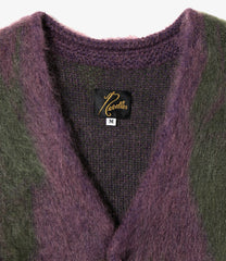 NEEDLES x Sasquatchfabrix. Mohair Knit Cardigan -"Origami Crane"
