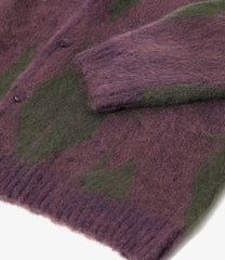 NEEDLES x Sasquatchfabrix. Mohair Knit Cardigan -"Origami Crane"