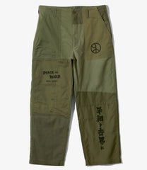 〈NEEDLES〉×〈Sasquatchfabrix.〉 Rebuild Fatigue Pant - Peace to World