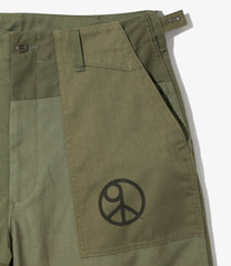 〈NEEDLES〉×〈Sasquatchfabrix.〉 Rebuild Fatigue Pant - Peace to World