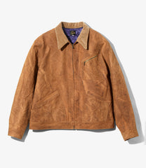 Zipped Work Jacket - Duck Canvas / Kakishibu Dye