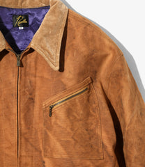 Zipped Work Jacket - Duck Canvas / Kakishibu Dye