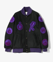 〈NEEDLES〉x〈NOMARHYTHM TEXTILE〉Patch Varsity Jacket