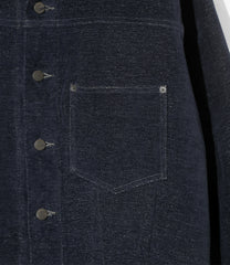 Darts Bottom Jean Jacket - Washi Chenille