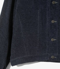 Darts Bottom Jean Jacket - Washi Chenille