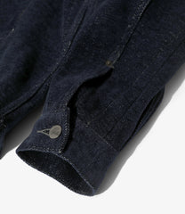 Darts Bottom Jean Jacket - Washi Chenille