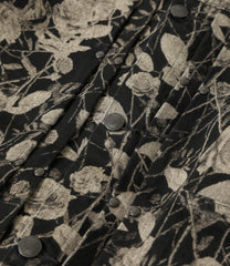 M.W. Jean Jacket - 13oz Denim / Rose Printed