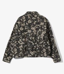 M.W. Jean Jacket - 13oz Denim / Rose Printed