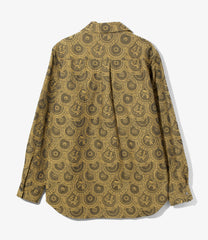 Italian Collar Shirt - Ornament Jacquard