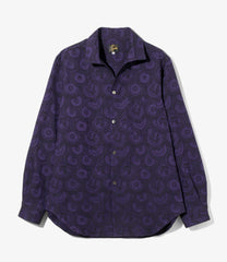 Italian Collar Shirt - Ornament Jacquard