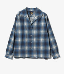 Gathered Blouse - Printed Flannel / Plaid