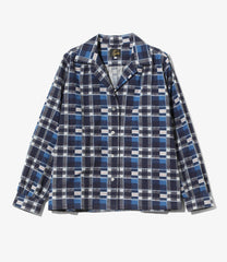 Gathered Blouse - Printed Flannel / Plaid