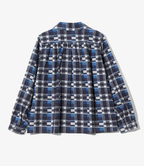 Gathered Blouse - Printed Flannel / Plaid