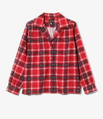 Gathered Blouse - Printed Flannel / Plaid