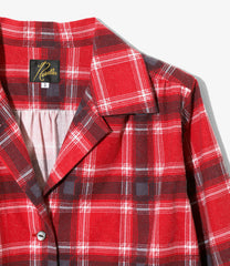 Gathered Blouse - Printed Flannel / Plaid