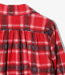 Gathered Blouse - Printed Flannel / Plaid
