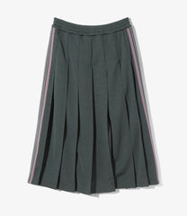 Pleated Track Skirt - Poly Smooth