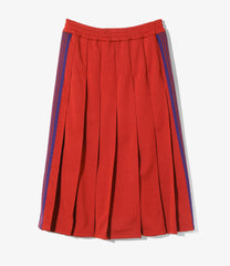 Pleated Track Skirt - Poly Smooth