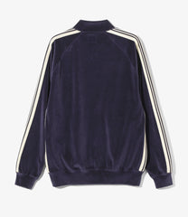 Rib Collar Track Jacket - C/PE Velour