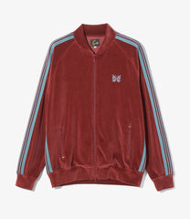 Rib Collar Track Jacket - C/PE Velour