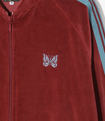 Rib Collar Track Jacket - C/PE Velour