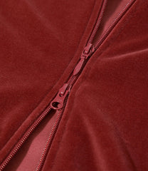 Rib Collar Track Jacket - C/PE Velour