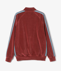 Rib Collar Track Jacket - C/PE Velour