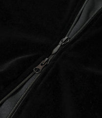 Rib Collar Track Jacket - C/PE Velour