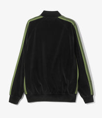Rib Collar Track Jacket - C/PE Velour