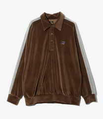 Side Line Pullover Shirt-C/PE Velour