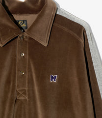 Side Line Pullover Shirt-C/PE Velour