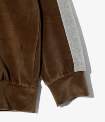 Side Line Pullover Shirt-C/PE Velour