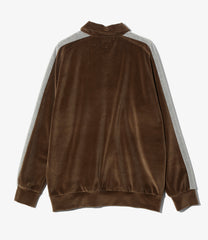 Side Line Pullover Shirt-C/PE Velour