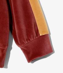 Side Line Pullover Shirt-C/PE Velour