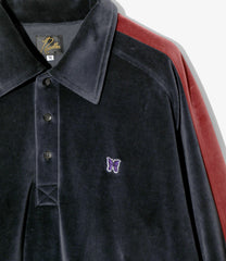 Side Line Pullover Shirt-C/PE Velour