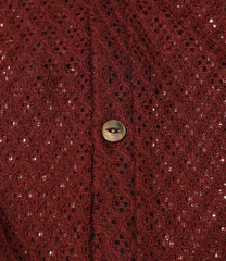 V-Neck Cardigan - PE/W Raschel Lace
