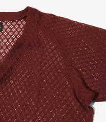L/S U-Neck Tee - PE/W Raschel Lace