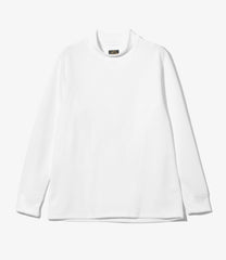 L/S Mock Neck Tee-Poly Waffle Jersey
