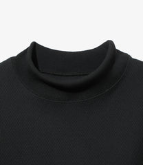 L/S Mock Neck Tee-Poly Waffle Jersey