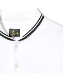 Shawl Collar L/S Polo - Cotton Pique