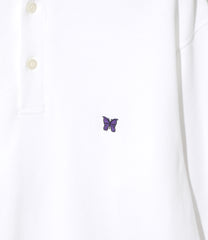 Shawl Collar L/S Polo - Cotton Pique